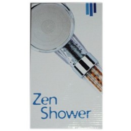 The Zen shower is a revolutionary shower head that saves and ionizes water, eliminates chlorine, tones, moisturizes and cleanses skin and hair.