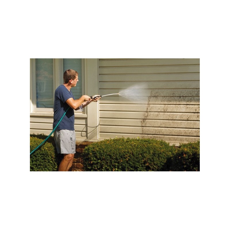 Water Pressure Gun - WaterZoom Just connect it to a hose. Ideal for cleaning terraces, swimming pools, chairs, windows, house entrances, cars, etc.