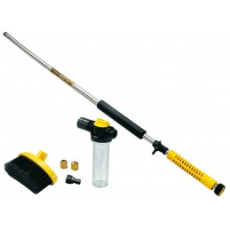 Just connect it to a hose. Ideal for cleaning terraces, swimming pools, chairs, windows, house entrances, cars, etc.