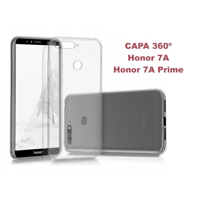 Doppelte 360-Gel-Abdeckung für Vorder- und Rückseite – Huawei Honor 7A – 7A Prime. Bieten Sie Ihrer Ausrüstung zusätzlichen Schutz mit dieser hochwertigen Gel-Abdeckung