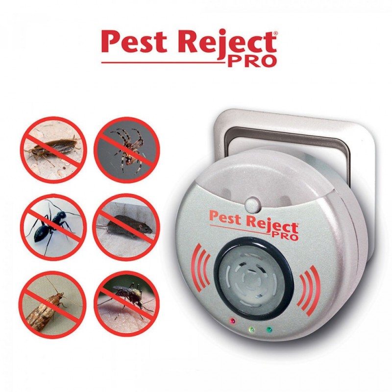 Pest Reject Pro combine une technologie électromagnétique et ultrasonique avancée qui repousse plus efficacement les rongeurs et les insectes volants.
