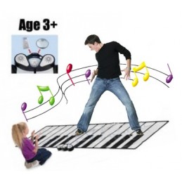 Salta, suona, divertiti a suonare il piano con questo tappetino musicale gigante per pianoforte! Impara a suonare il pianoforte in modo divertente e originale