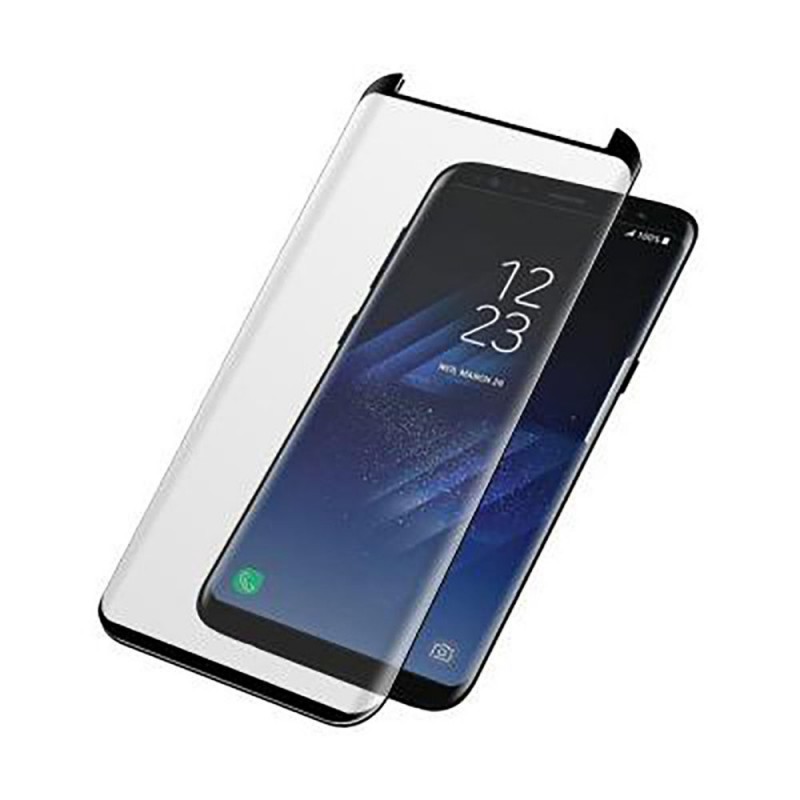 Le film Full Glue Glass Samsung Galaxy S9, pour la protection de l'écran, est fabriqué en verre trempé, 9 fois plus résistant que le verre ordinaire.