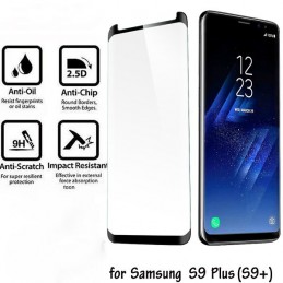 Film de Vidrio Templado Especial para Samsung S9 Plus, para proteger la pantalla y está fabricado en vidrio templado, 9 veces más resistente que el vidrio común.