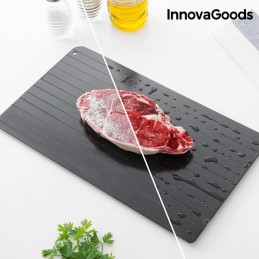 Esta bandeja é feita de material a base de uma liga metálica supercondutora de calor muito utilizada na indústria aeroespacial