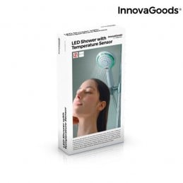 Controlla facilmente la temperatura dell'acqua con la nuova doccia a LED con sensore e indicatore di temperatura.