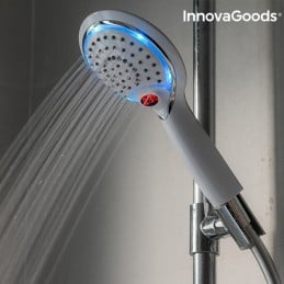 Controlla facilmente la temperatura dell'acqua con la nuova doccia a LED con sensore e indicatore di temperatura.
