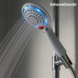 Controla fácilmente la temperatura del agua con la nueva Ducha LED con Sensor e Indicador de Temperatura.