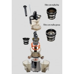 Grâce à son système d'extraction lente à 60 rotations par minute, c'est la meilleure alternative pour ceux qui souhaitent mener une vie plus saine.