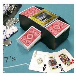 El barajador automático de cartas añade un toque de autenticidad a tu mesa de juego, los días de sufrimiento del crupier han terminado.