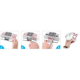 El barajador automático de cartas añade un toque de autenticidad a tu mesa de juego, los días de sufrimiento del crupier han terminado.