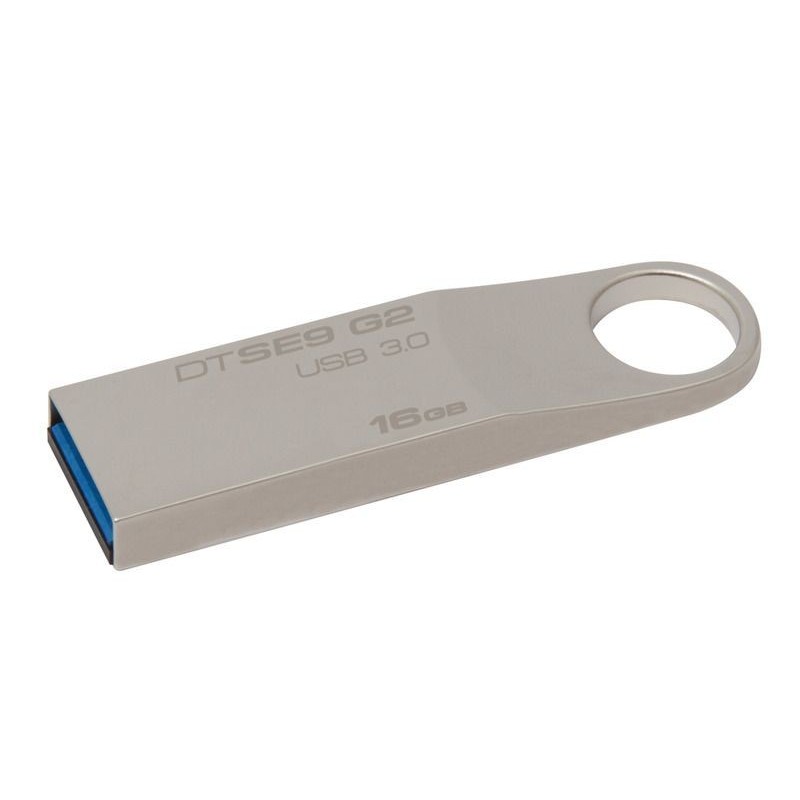 KINGSTON 16GB USB 3.0 Pen Drive It has an elegant metal structure with a large ring for easy attachment.