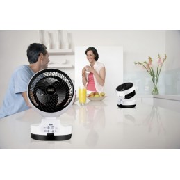 Smart Comfort Portable 360 fan is foldable with control and air circulation for use in summer and winter
