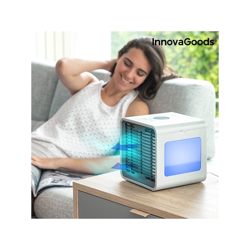 Tragbare Mini-Klimaanlage mit LED-Licht – Freezy Cube Genießen Sie überall frische, saubere Luft.