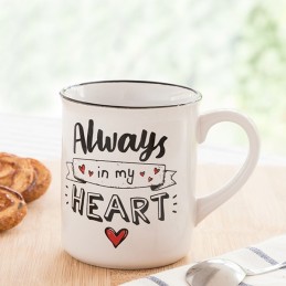 La tazza Always in my Heart è un regalo fantastico per San Valentino, compleanni, matrimoni o qualsiasi occasione speciale