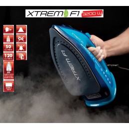 Steam iron F1 - 3200W, it is powerful, quality and guaranteed, in other words, it is the solution you are looking for.