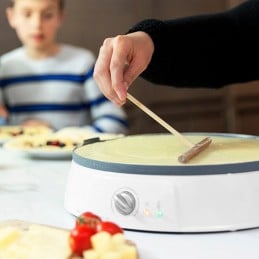 O produto que vai permitir que possa fazer crepes de uma maneira prática e muito fácil, graças ao seu design e tecnologia.