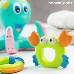 Poulpe flottant avec anneaux Ringtopus - 6 pièces Une pieuvre flottante ludique, qui deviendra le compagnon idéal pour animer le bain des enfants ou leurs journées à la piscine.