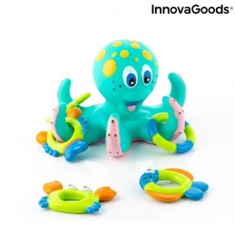 Poulpe flottant avec anneaux Ringtopus - 6 pièces Une pieuvre flottante ludique, qui deviendra le compagnon idéal pour animer le bain des enfants ou leurs journées à la piscine.