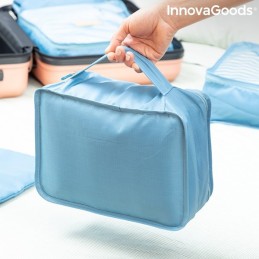 Um conjunto completo de 6 bolsas de organização para malas, ideais para guardar roupas, acessórios, toalhas, sapatos, cosméticos, etc.