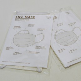 Estas máscaras foram testadas e certificadas por uma entidade independente, com laboratórios acreditados pela direcção geral de saúde.