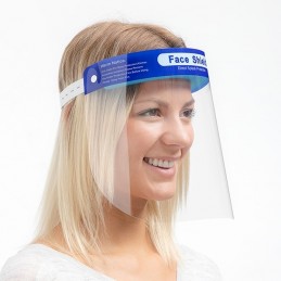 The Protective Visor is an excellent solution to protect the face from splashes, droplets and frontal dust.