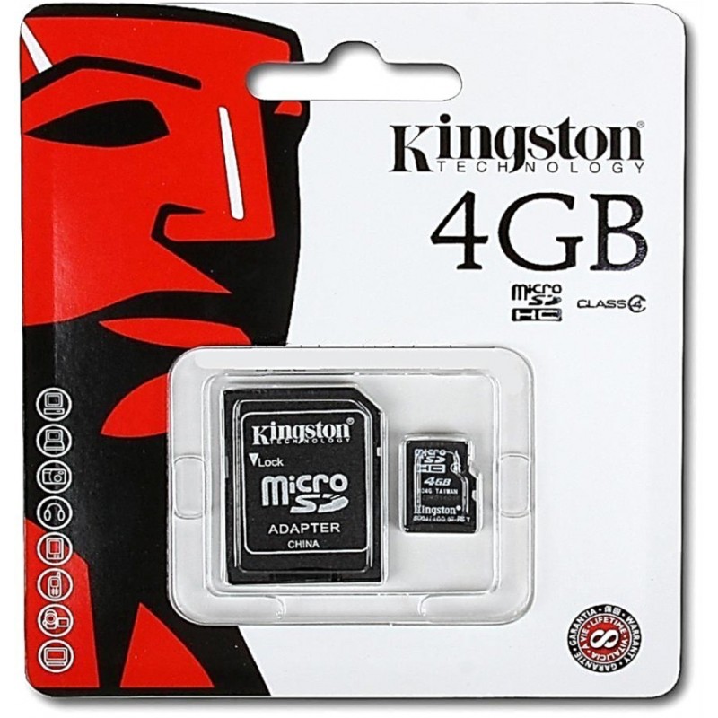 KINGSTON Micro SD Card 4GB Class 10 KINGSTON Micro SD Card 4GB Class 10