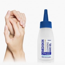 Antiseptic and skin disinfectant gel, effective against most viruses, fungi and bacteria.