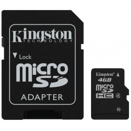 KINGSTON Micro SD Card 4GB Class 10