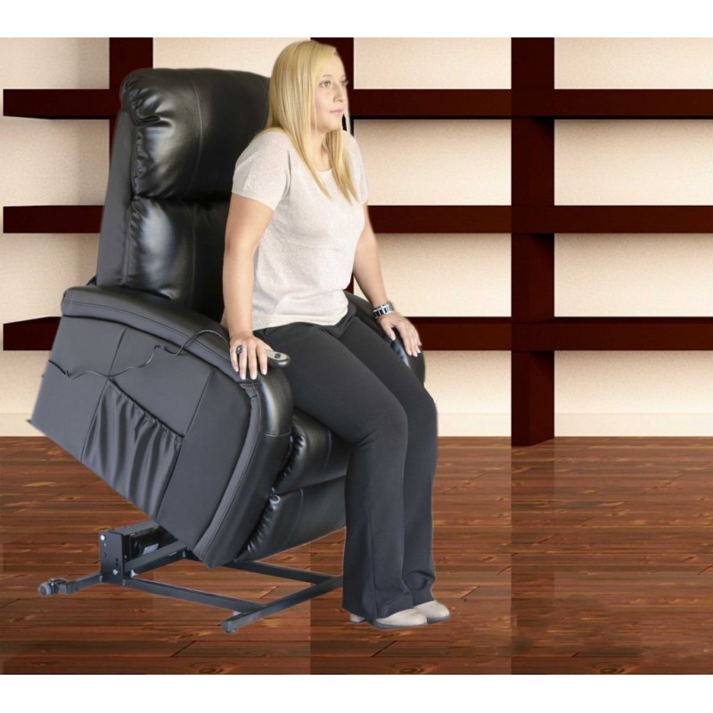 Armchair - Chair Lifts People has a system that allows the sofa to raise and lower allowing the person to sit down or get out without making any effort