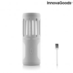 An original and versatile anti-mosquito lamp with LED light and triple function: anti-mosquito, flashlight and spotlight.