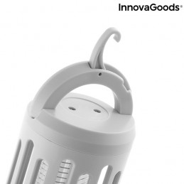 Eine originelle und vielseitige Anti-Mückenlampe mit LED-Licht und dreifacher Funktion: Anti-Mücken, Taschenlampe und Strahler.