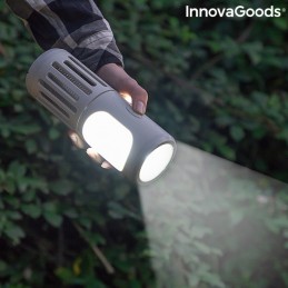 Una original y versátil lámpara antimosquitos con luz LED y triple función: antimosquitos, linterna y foco.