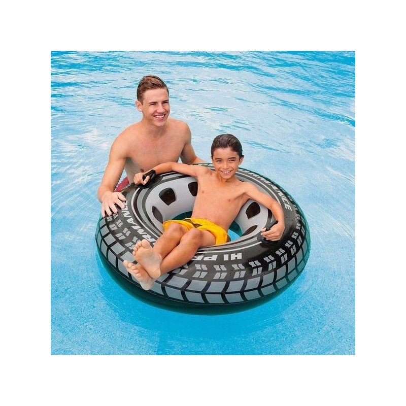 ¡Haz que tu verano sea mucho más divertido con la ayuda del Flotador Hinchable con forma de rueda de coche!