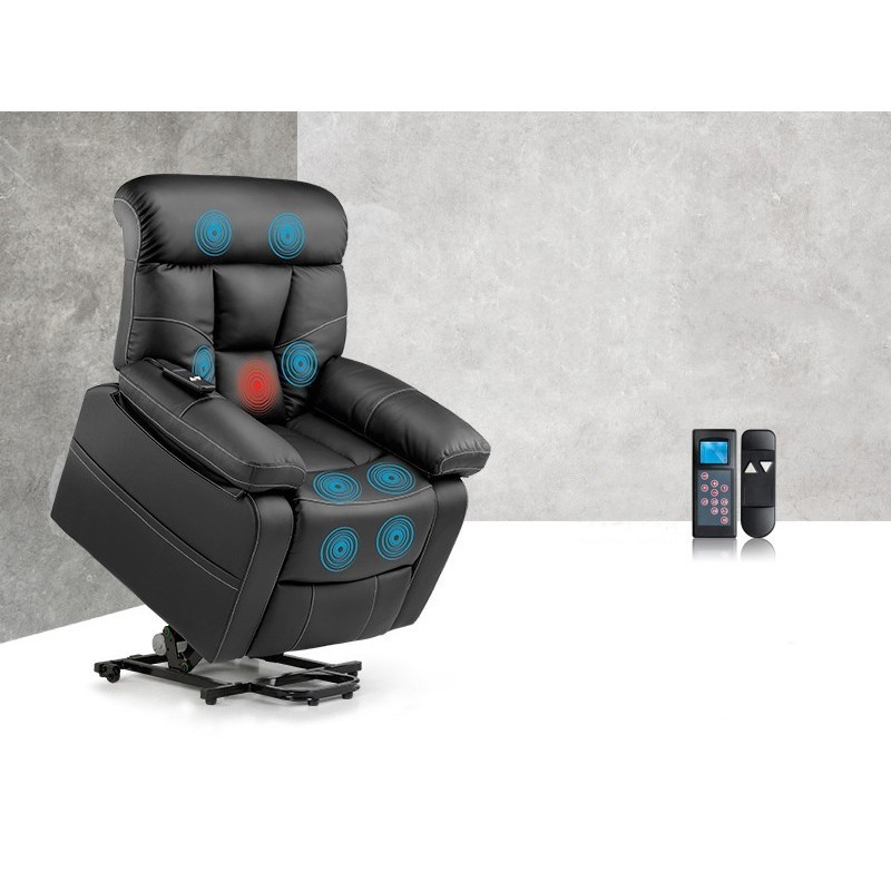 Le Fauteuil de Massage est un fauteuil au design élégant qui intègre un système de massage par ondulation et de chaleur lombaire.