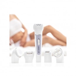 Un set práctico, innovador y muy útil para afeitar, limar, limpiar y masajear el rostro con facilidad y comodidad.