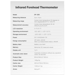 Termómetro infravermelho é especialmente projectado para tirar a temperatura do corpo de uma pessoa, independentemente da temperatura ambiente.