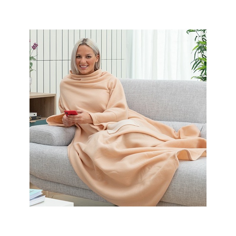 A unique, comfortable and warm blanket with a renewed design ideal for staying comfortable and warm at home during the cold winter.