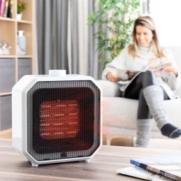 Una stufa in ceramica portatile, molto comoda da posizionare ovunque e che fornisce calore in modo rapido e uniforme in tutta la stanza
