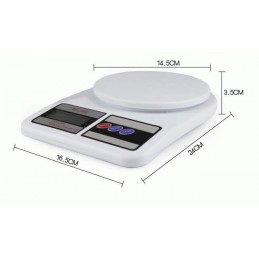 Questa bilancia da cucina ha un sistema di pesatura digitale molto preciso e può pesare fino a 10 kg esattamente in grammi, quindi è adatta a qualsiasi cucina.