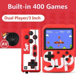 É hora de aproveitar esta fantástica consola retro portátil que inclui 400 jogos, ideal para as crianças que querem conhecer os jogos dos anos 80 e 90.