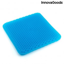 Un cómodo cojín de gel con diseño de panal con funda antideslizante que equilibra la postura, distribuye el peso corporal de manera uniforme y reduce la presión sobre el cóccix.