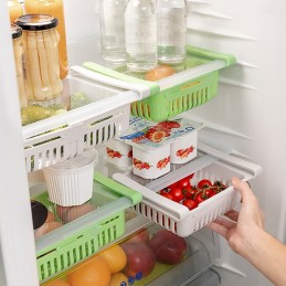 A set of 2 adjustable storage boxes, which allow you to optimize the available space and maintain order within the refrigerator.