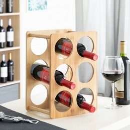 El soporte que mejorará la presentación de tus botellas favoritas, aportando un toque elegante a tu cocina o salón.