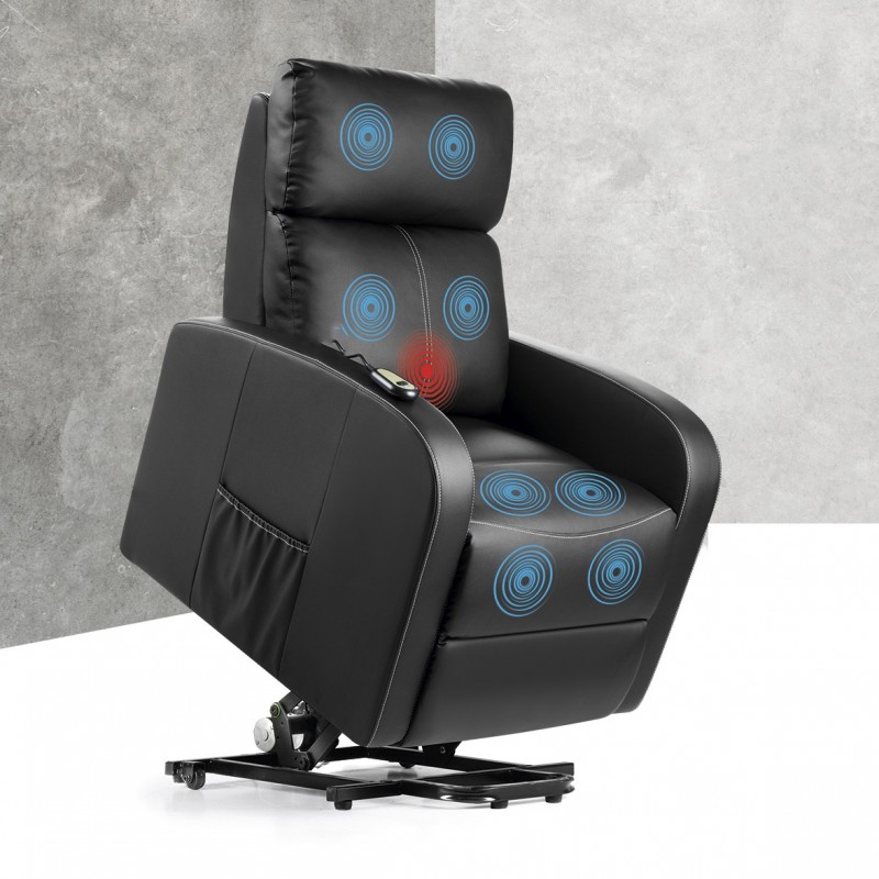 Le Fauteuil de Massage est un fauteuil au design élégant qui intègre un système de massage ondulatoire et de chaleur lombaire.