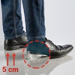 Semelles intérieures confortables, avec lesquelles votre taille peut être facilement augmentée jusqu'à 5 cm