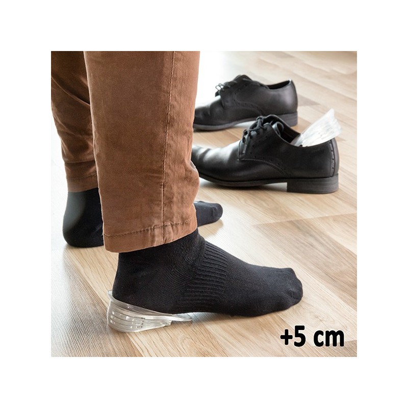 Semelles intérieures confortables, avec lesquelles votre taille peut être facilement augmentée jusqu'à 5 cm