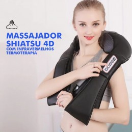 Il massaggiatore Shiatsu 4D contiene una sagomatura specifica per adattarsi al design del corpo umano, ideale per alleviare la tensione e lo stress accumulati.