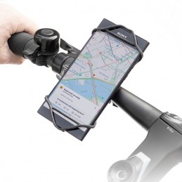 Un soporte universal para smartphone para bicicletas, ideal para mantener tu teléfono visible mientras andas en bicicleta.