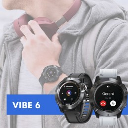 La montre intelligente GPS Vibe 6 allie élégance et confort avec de multiples fonctions. Oubliez l'heure où l'horloge n'indiquait que l'heure